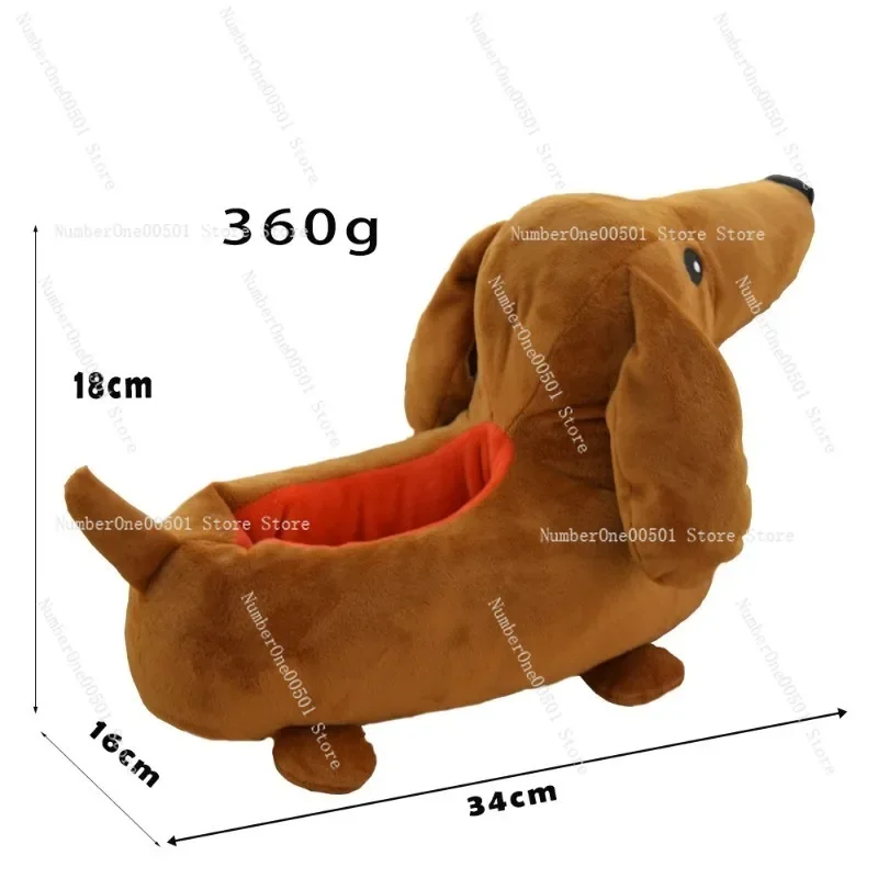 2025 new model Winter Platform dachshund plush home bedroom full package warm plush slippers sports and leisure cute gifts