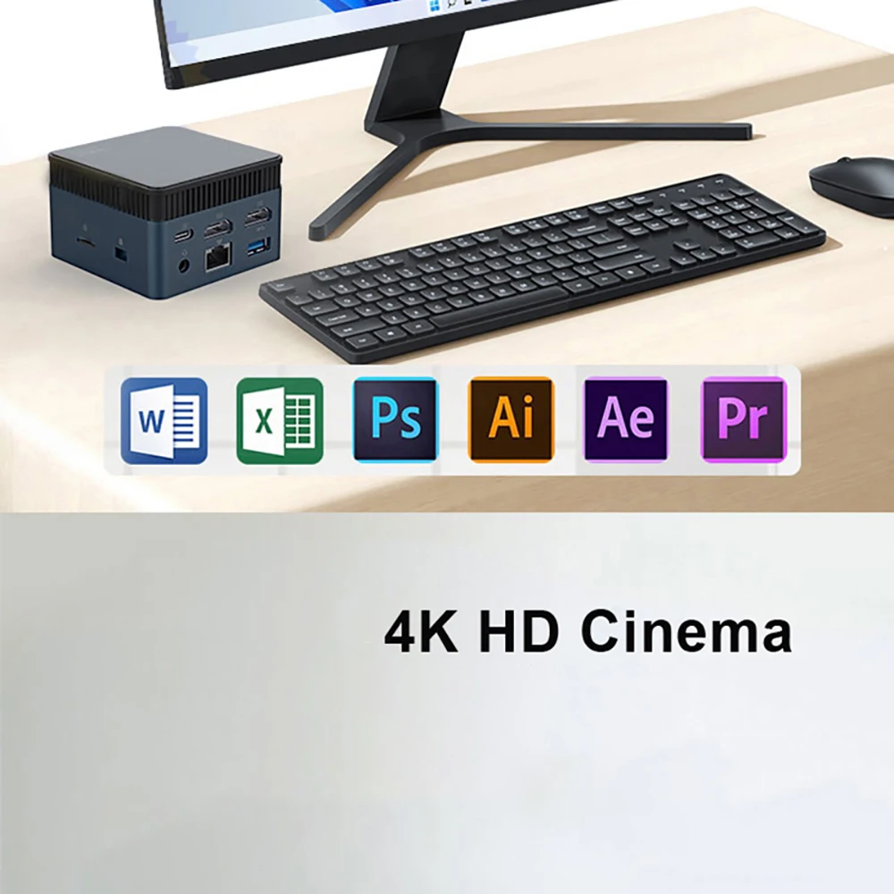 SOYO M2 Pro Mini PC 12GDDR5 RAM 256/512GBSSD Intel Celeron N100, Windows 11 Pro - Compact & Ideal for Home, Business & Gaming