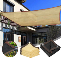 Outdoor Garden Sunshade Net Terrace Shading Mesh Cover With Grommets Camping Sunscreen Sunshade Sail Car Canvas Awning Pergola