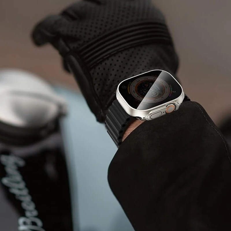 Custodia protettiva per schermo per Apple Watch 44mm 45mm 40mm 41mm Cover rigida per paraurti anteriore posteriore per PC per iwatch 9 8 7 6 5 4 Cambia in Ultra