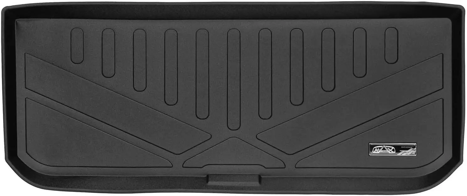 All Weather Cargo Liner Floor Mat Behind 3rd Row in Car, TPE Material, Brown, Precision Fit and Weather - Resistant