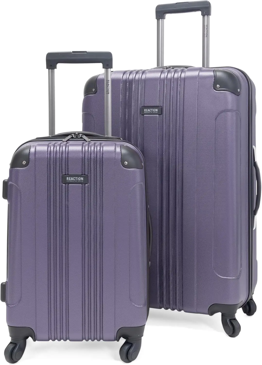 

Lightweight Hardshell 4-Wheel Spinner Luggage Set in Smokey Purple, 2-Piece (20" & 28") for Easy Travel