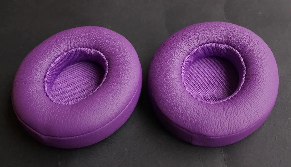 革の交換用イヤパッド,ヘッドフォン,ビートソロ2.0と互換性があり,ソロ3.0,ワイヤレス,有線,高貴な紫