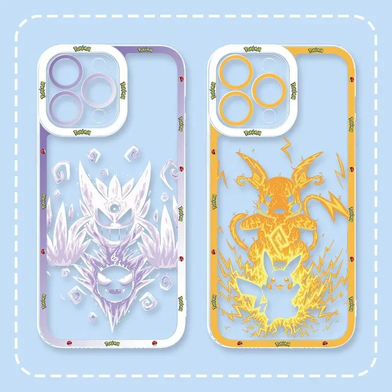 Anime P-Pokemon Soft Silicone Case For Xiaomi Redmi Note 13 12 11 Pro Plus 4G 5G 12S 11S 10 10S 9 9S 8 13C 12C 10C Clear Cover