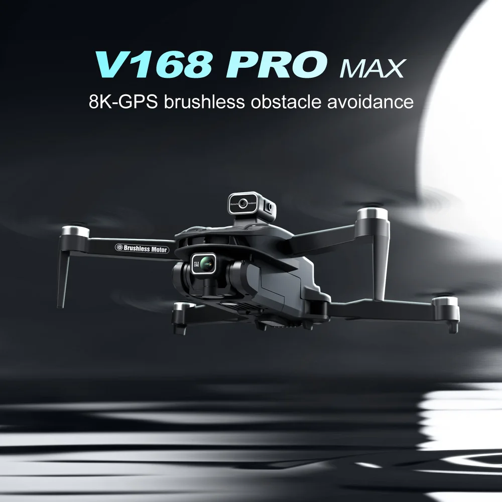 V168Pro Drone 5G GPS Profesjonalna fotografia lotnicza 8K HD Podwójna kamera dookólna Oryginalny dron unikający przeszkód