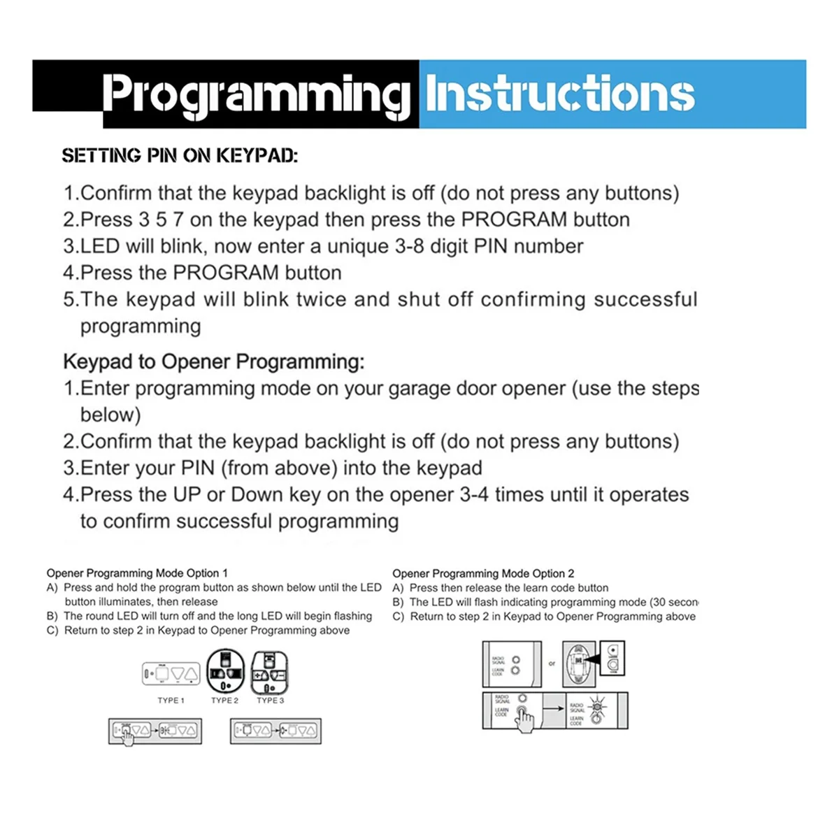 

Efficient For Genie Garage Door Opener Keypads, Wireless Garage Door Keypad