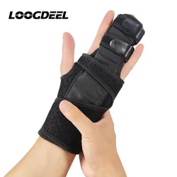 LOOGDEEL 1PCS Aluminum Wristband Wrist Brace Finger Support Broken Fingers Arthritis Tendonitis Finger Splint Carpal Thumb Guard