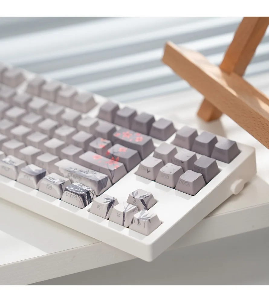 Moshan water side engraved transparent OEM keycap 68758487988.0wooting mechanical keyboard