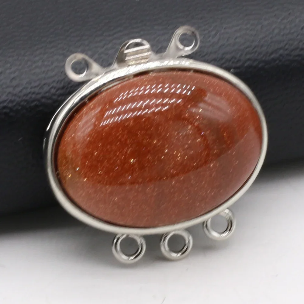 2 قطعة المعلقات الحجر الطبيعي اللازورد أذن البحر ثقب مزدوج موصل لصنع المجوهرات Diy بها بنفسك النساء قلادة سوار إكسسوارات