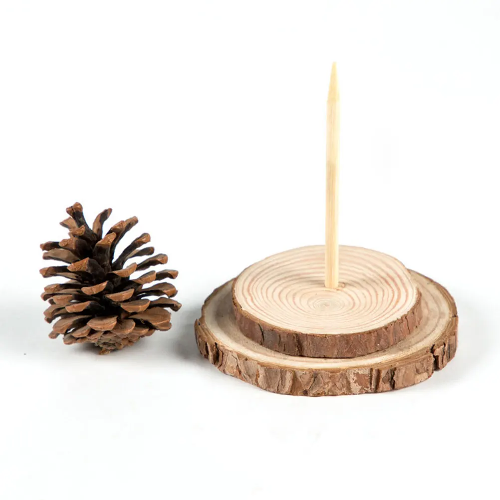 

5Pcs Fake Christmas Tree Stand Replacement Wood Base 9Cm Diameter Strong Hold Holiday Decoration Accessory Artificial Tree Base