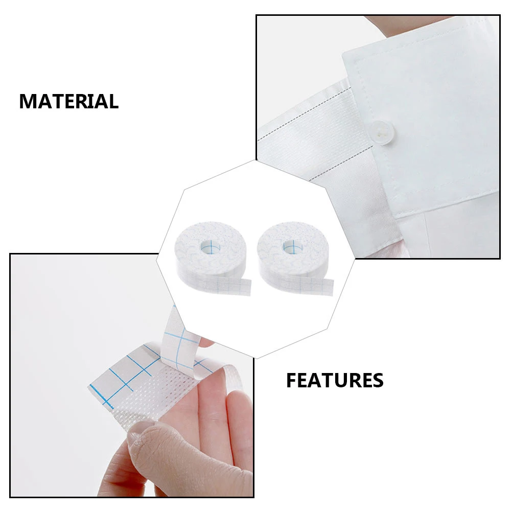 

Sweat Pad 2 Rolls Shirt Collar Absorption Sticker Non-woven Fabric Labor Protection Reusable Hygienic Easy Stick Peel