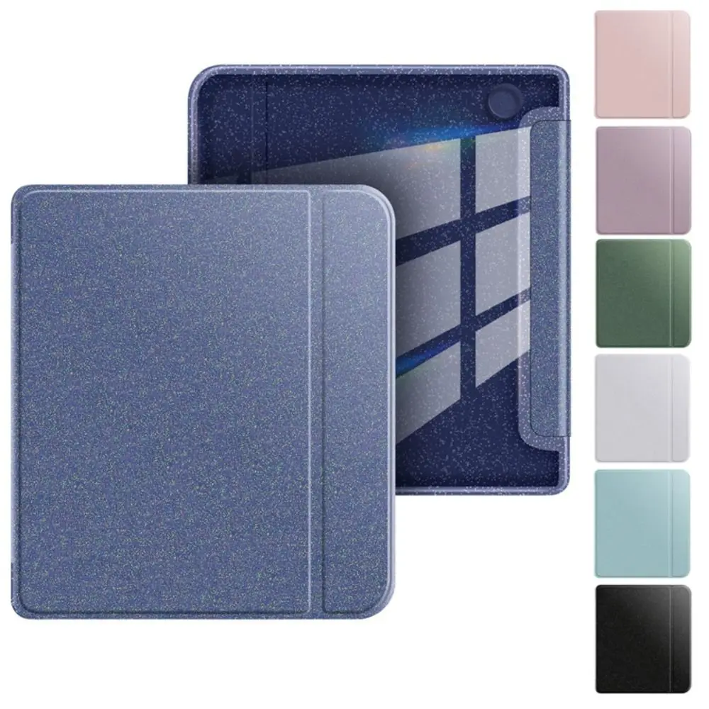 Auto Wake/Sleep Protective Case Magnetic Glitter Powder e-Reader Shell for For KOBO Libra Color/2 7 inch 2024 Released