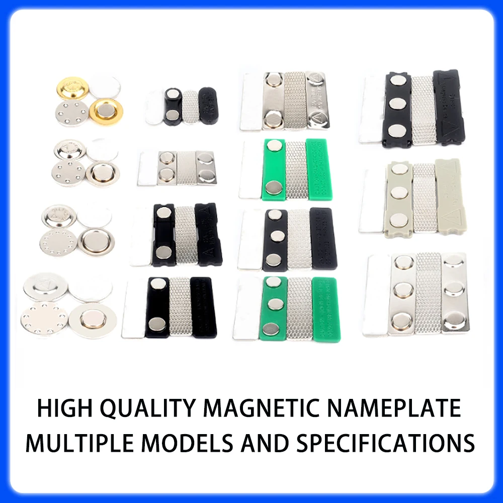 

Multi Model Strong Magnetic Round Chest Badge Work Badge, Rectangle Magnetic Nameplate For School Hotel