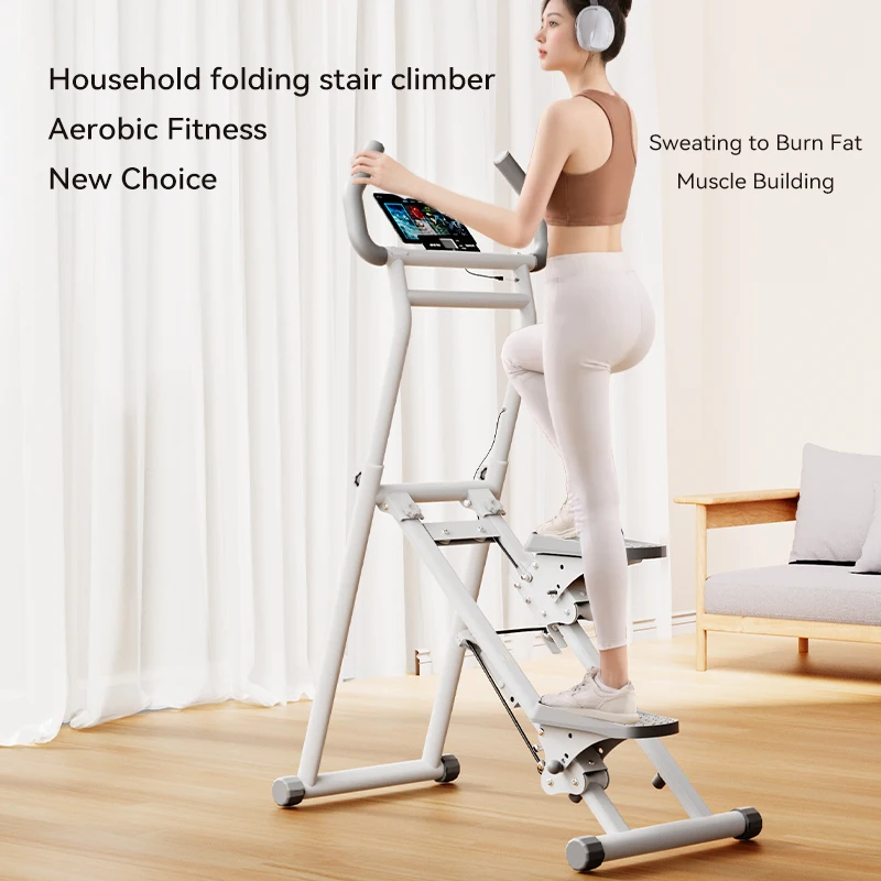 

Home Gym Vertical Climber Mini Machine Adjustable Armrest and Pedal Height Mountain Climbing Stair Steppers for Home Use