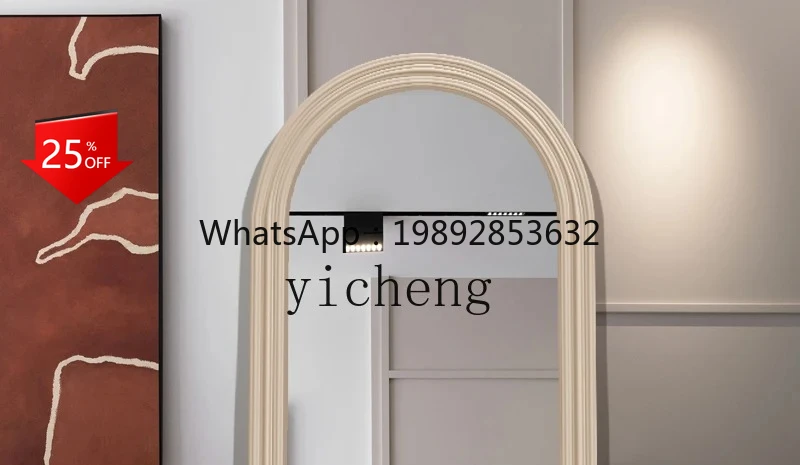 

ZZ floor-to-ceiling full-body mirror household wall-mounted simple light luxury clothing store large mirror against the wall