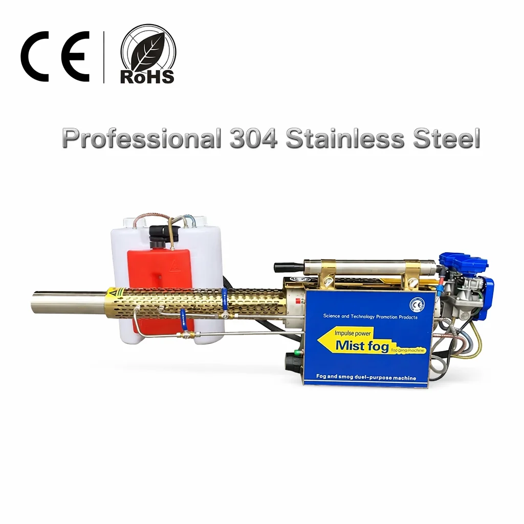 Professional 16L 304 Stainless Steel ULV Cold Fogger, Battery Powered Portable Thermal Fogging Machine for Pest Control