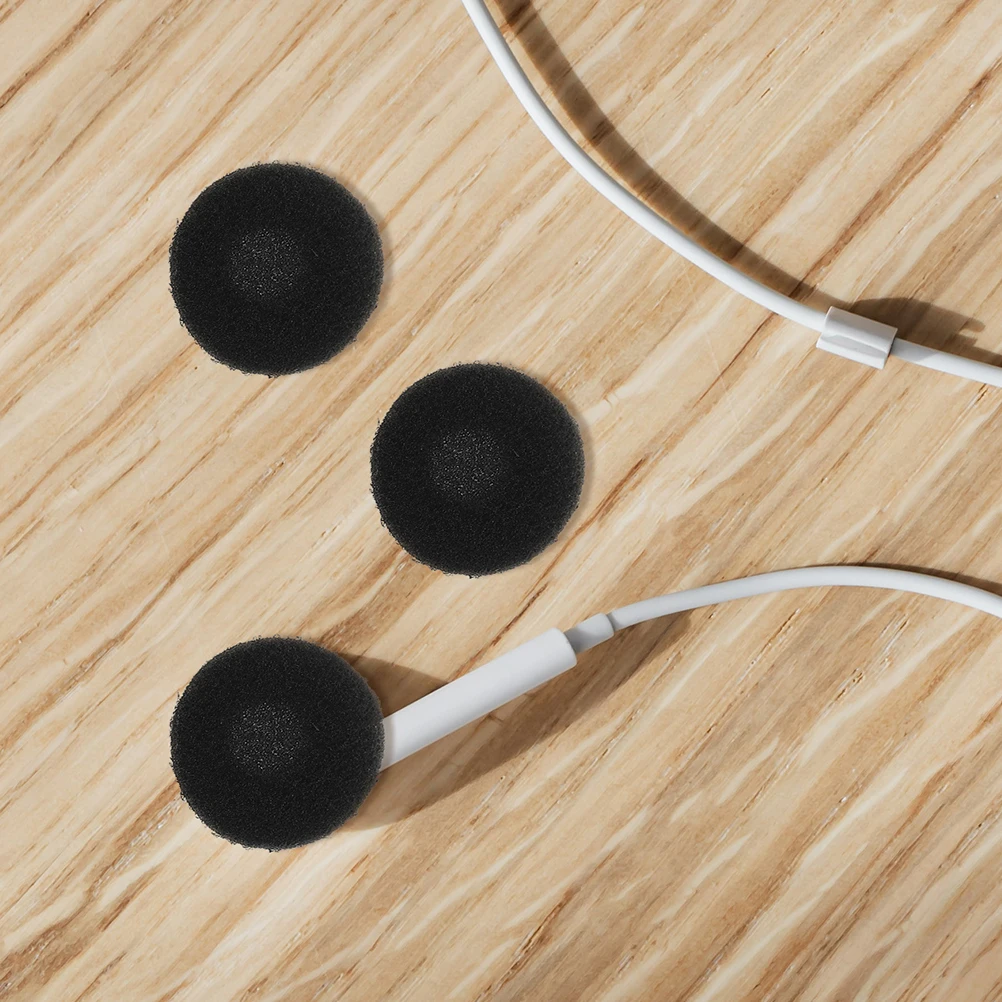 

100pcs Replacement Earbud Sponges Round Soft Covers Cushion Replacements Protective Earphone Pads Mini Bud Accessories