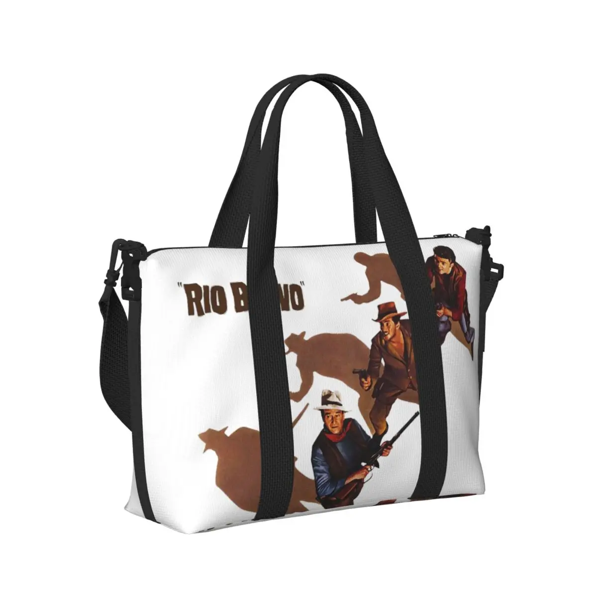 

Rio Bravo Movie Beach Travel Bag Large Capacity Tote Bags for Gym Sport Women Shopping Duffle Shoulder Bag