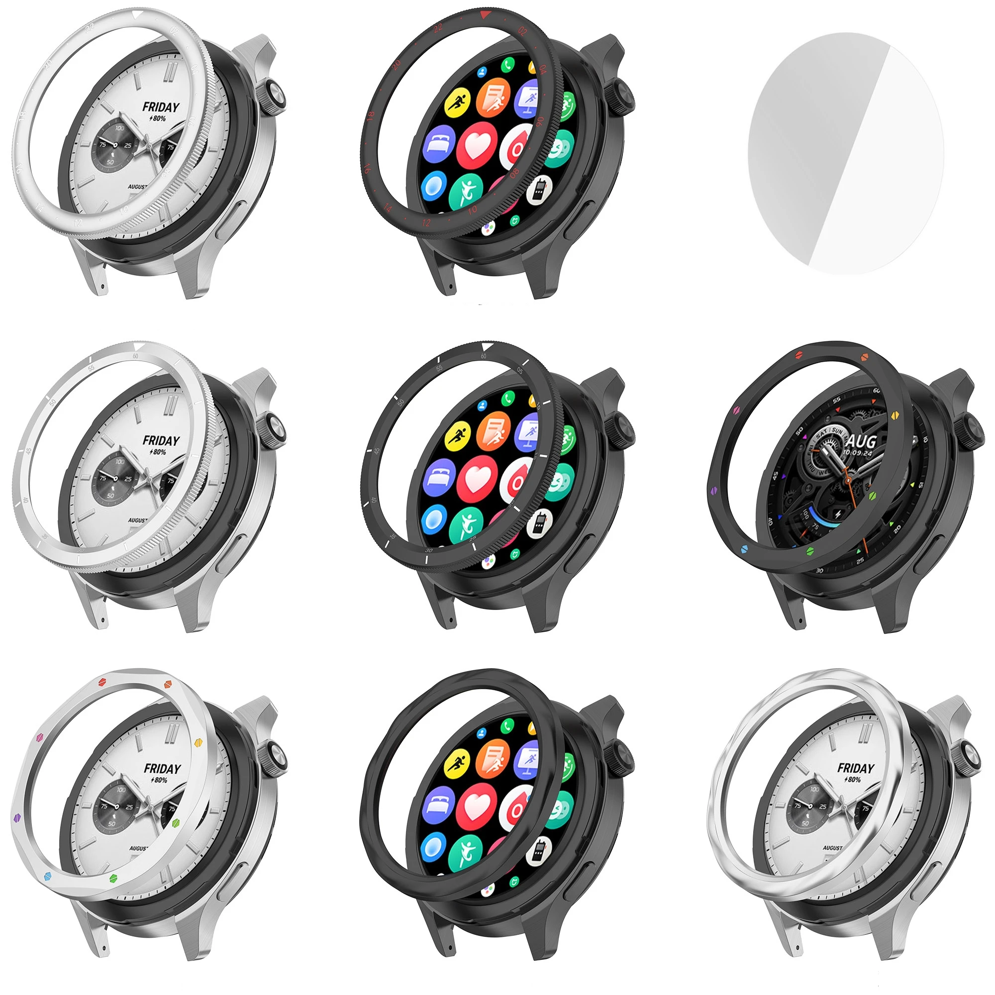 For Xiaomi Watch S4 Metal Bezel For Mi Watch S3 Watch Replacement Bezel Case