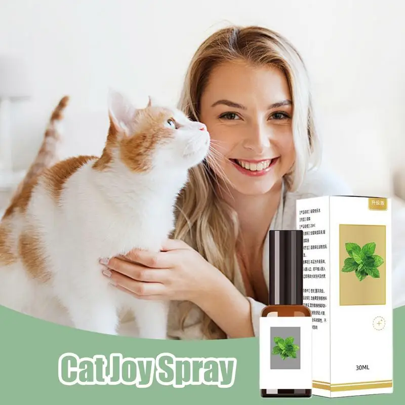 Catnip Spray 30ml Joy Cat Spray With Plant Extract Mild Training Tool High Potency Stress Relief Attract Accessories Pet