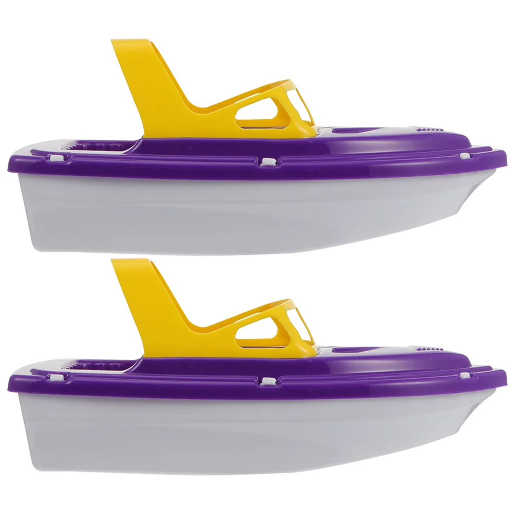 2 Pcs Children\'s Beach Toy Set Sailing Speedboat Water Bath Toys Girls Small Boats for Boys Age 4-7 Kids