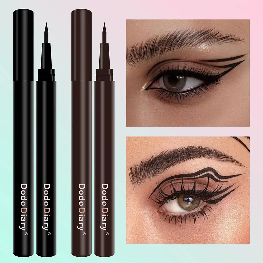 Waterproof Eyeliner Pencil Smudge Proof Easy To Color Sweatproof Eye Makeup Lasting Liquid Matte Pigment Pen