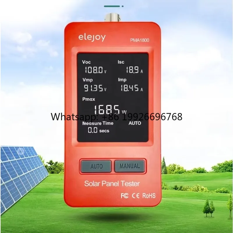 

PMA1800 LCD MPPT Solar Panel Multimeter Solar Panel Tester Smart Voltage Tester Digital Power PV Tester