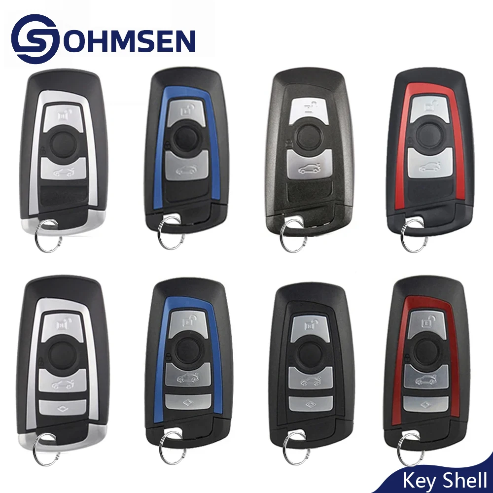 

Корпус ключа-брелока OHMSEN для BMW E90 E92 E93 X5 F10 F20 F30 F40 E38 E39 E46 M5 X3 Z3 Z4 E60 E63 X6 F22 3 5 7 Series CAS4 F FEM