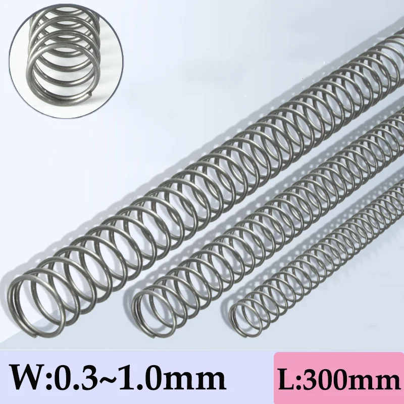 2pcs Small Y-shaped Compression Spring Wire Diameter 0.3 0.4 0.5 0.6 0.8 1.0mm Return Soft Steel Metal DIY Springs Length 300mm