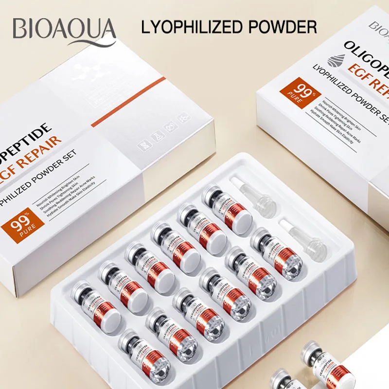 Oligopeptide Face Skin Repair Freeze-dried Powder Set Sensitive Skin Moisturizing and Smoothing Hyaluronic Acid Essence