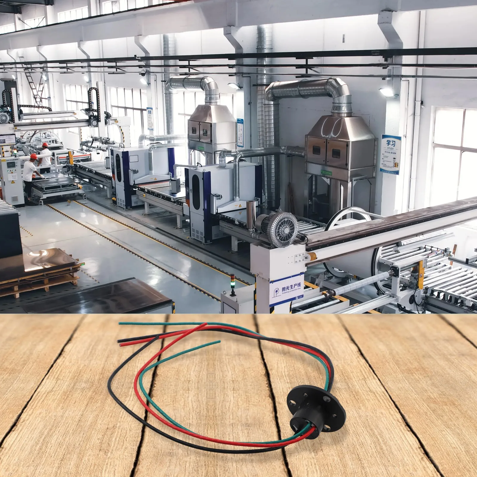 Innovative Design in Wind Generator Technology Three Wire Slip Ring Supporting Up to 90 Amps Total Current Flow