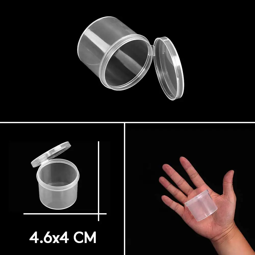 Rectangle Round Square Transparent Plastic Carrying Case For Bead Compartment Adjustable Container Jewelry Storage Box Wholesale