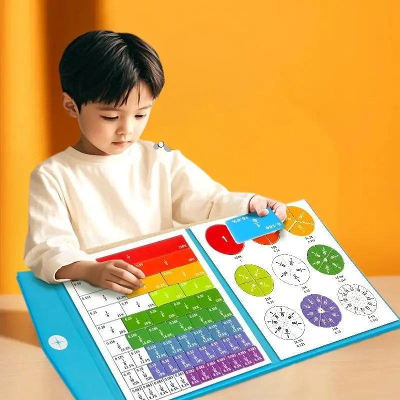 子供向けインタラクティブ磁気分数タイルと円学習ツール