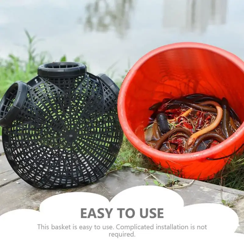 Folding Crayfish Catcher Casting Fish Network Crab Crayfish Shrimp Smelt Eels Traps Mesh Fishing Net Tackle Cage Fishing Traps