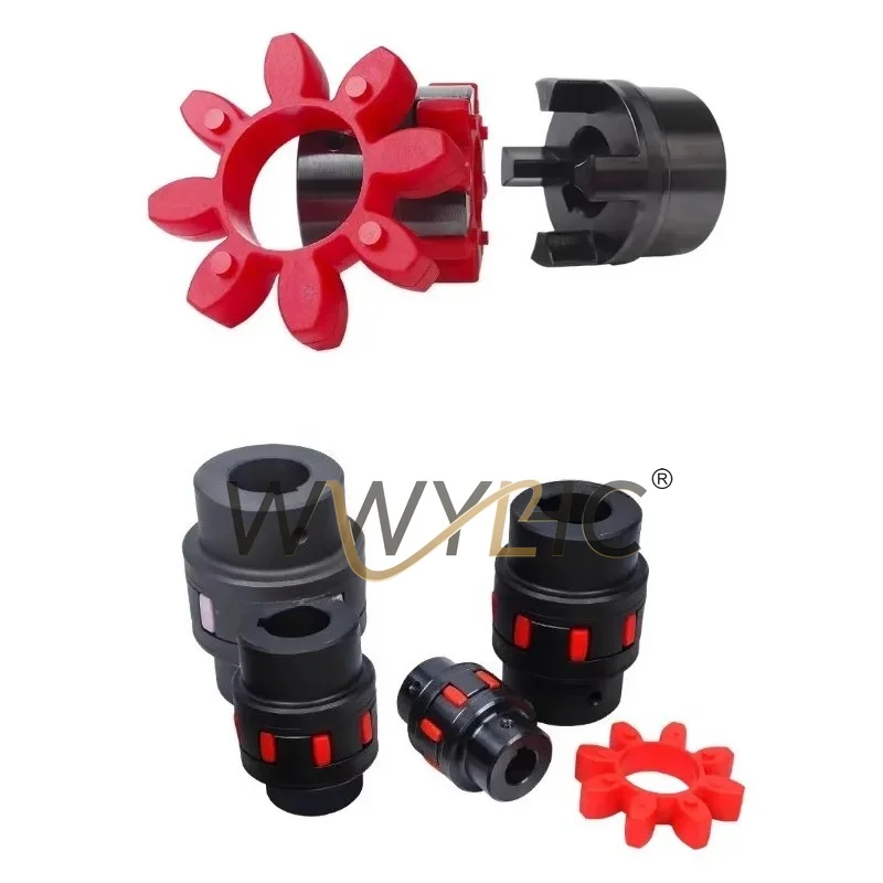 Suitable for 1PC XL2 D54 L78 12mm-30mm Coupling Plum Blossom Elastic Coupling Claw Coupling XL2 Diameter 55 Inner Hole 10-30mm