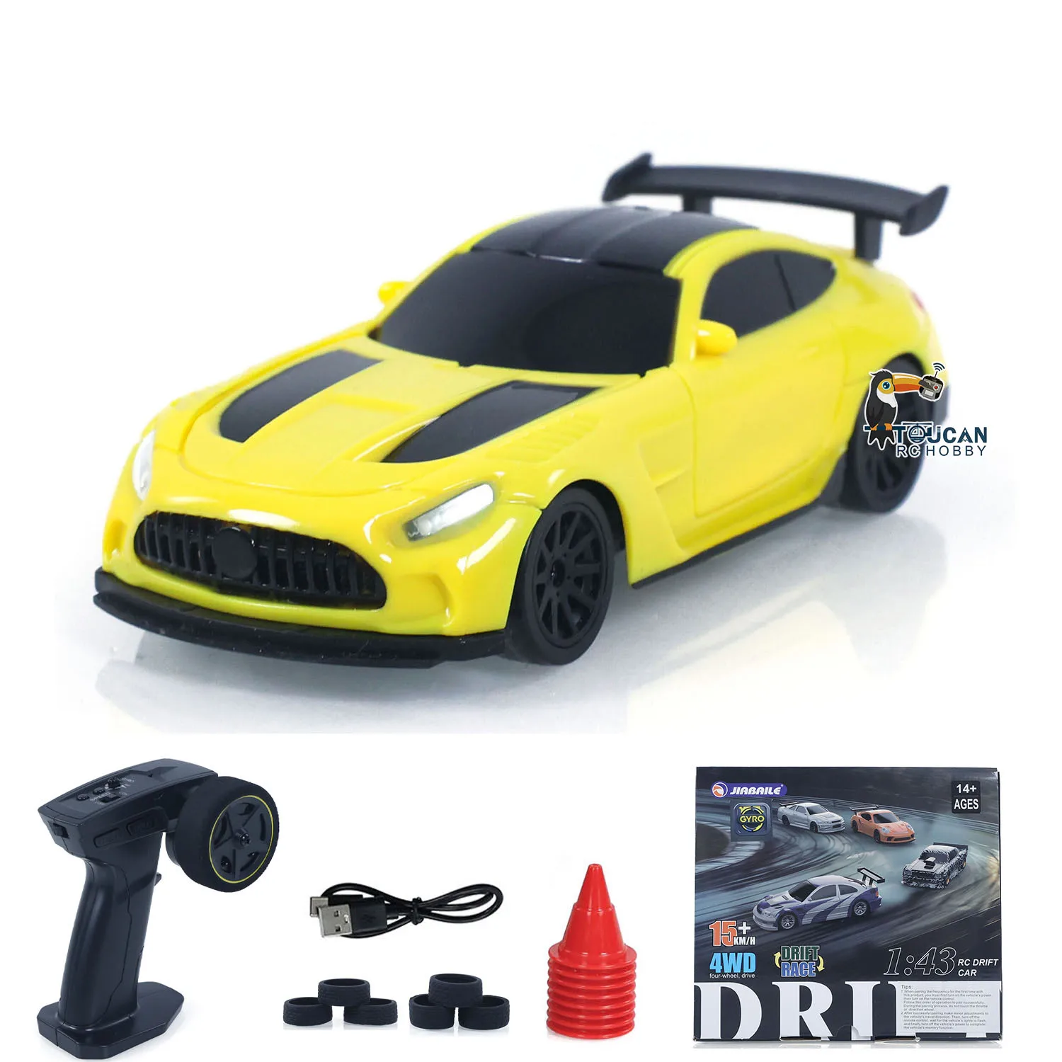 UITVERKOOP 4WD RTR 1/43 RC Snelheidsauto Vierwielaandrijving Radiobesturing 2.4g Mini Racing Drifting Auto Speelgoed Hoge snelheid Model Cadeau voor jongens