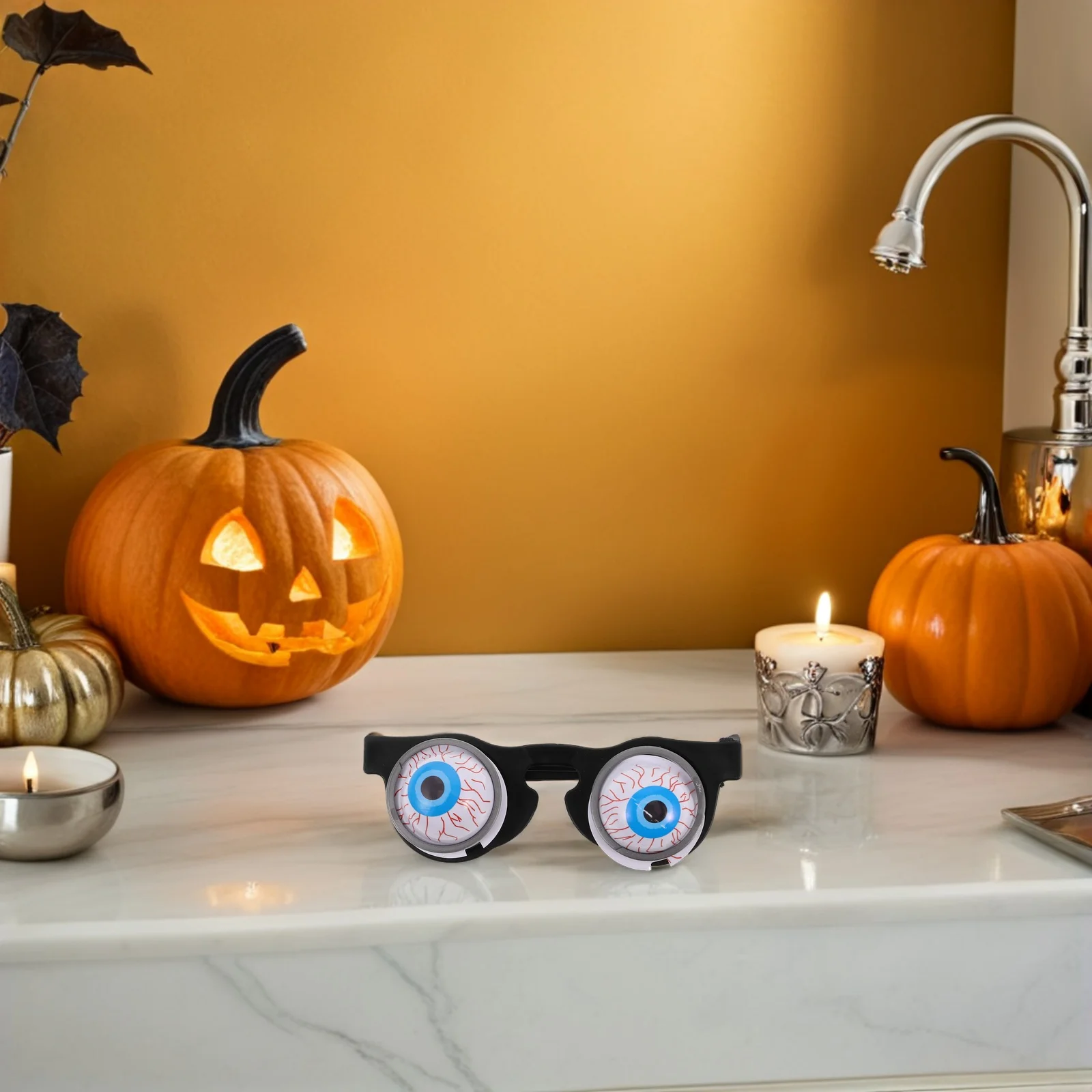 

5Pcs Funny Eyeball Glasses Spring Loaded Halloween Party Favor Prank Glasses Creepy Costume Cosplay Photo Booth Festival Props