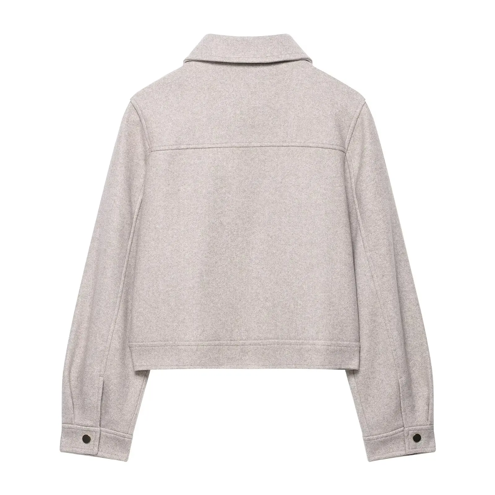 Women Elegant Solid Jacket Long Sleeve Zipper Jackets Coat For Woman Fashion Autumn Casual Outerwear