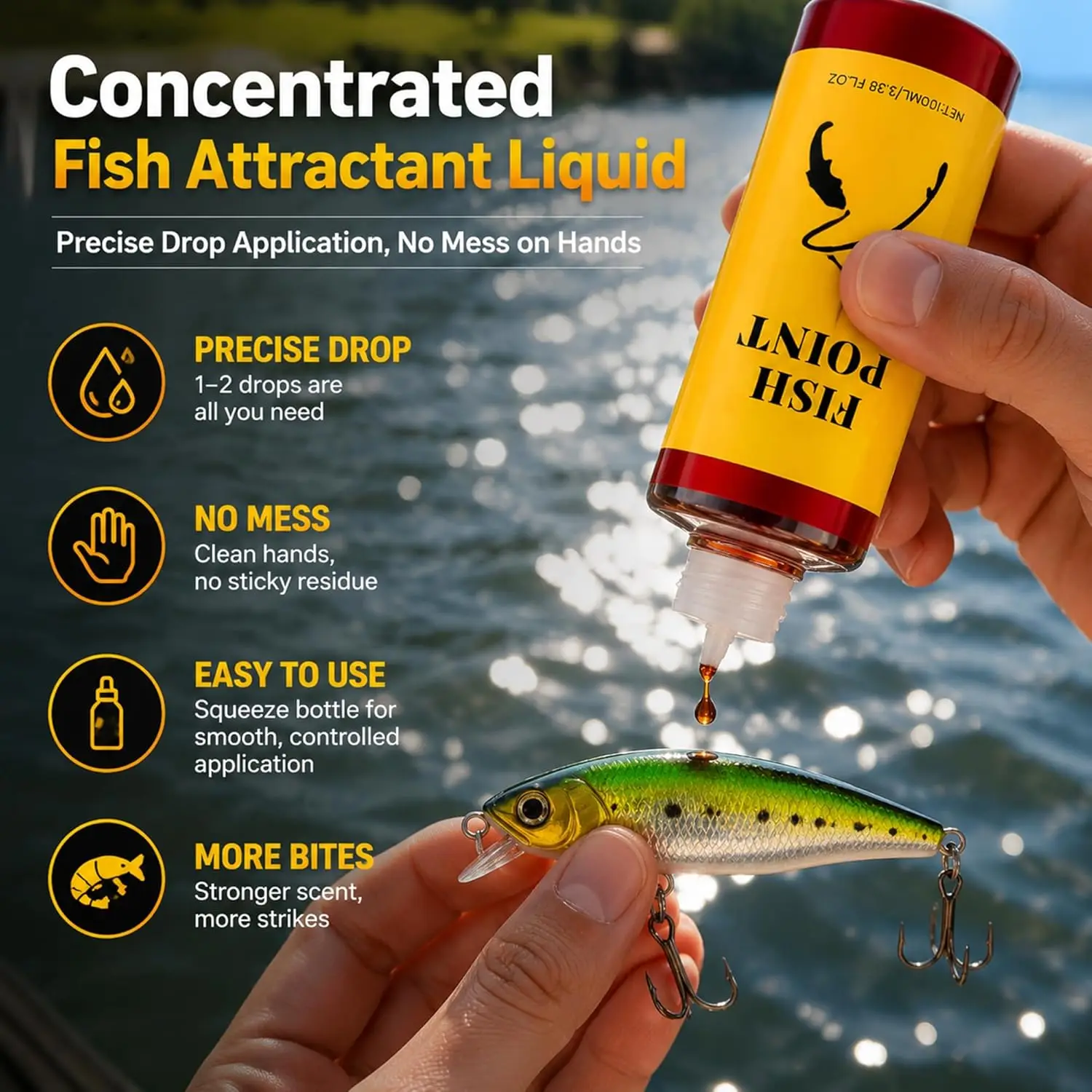 100ml Red Worm Liquid Fish Attractant Spray Concentrated Bait Scent Enhancer For Trout Panfish Bass Fishing Tackle Accessories