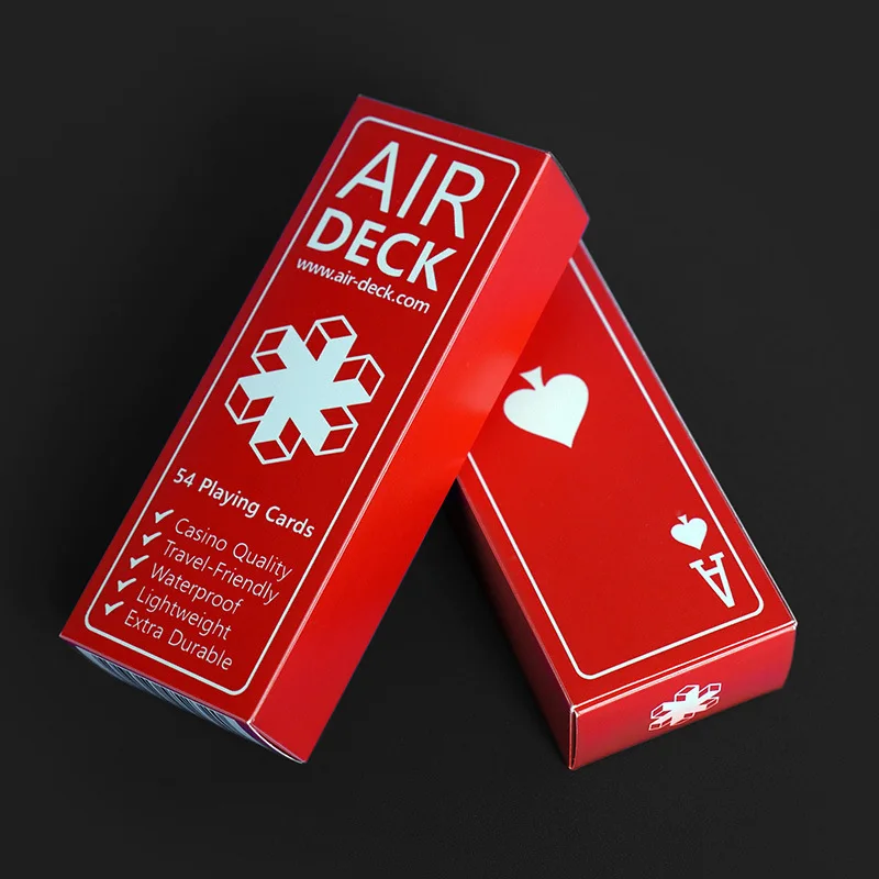 Air Deck Waterproof Plastic Playing Cards Travel Poker Game High Quality Outdoor Portable Mini Cute Card Gift for Boyfriend