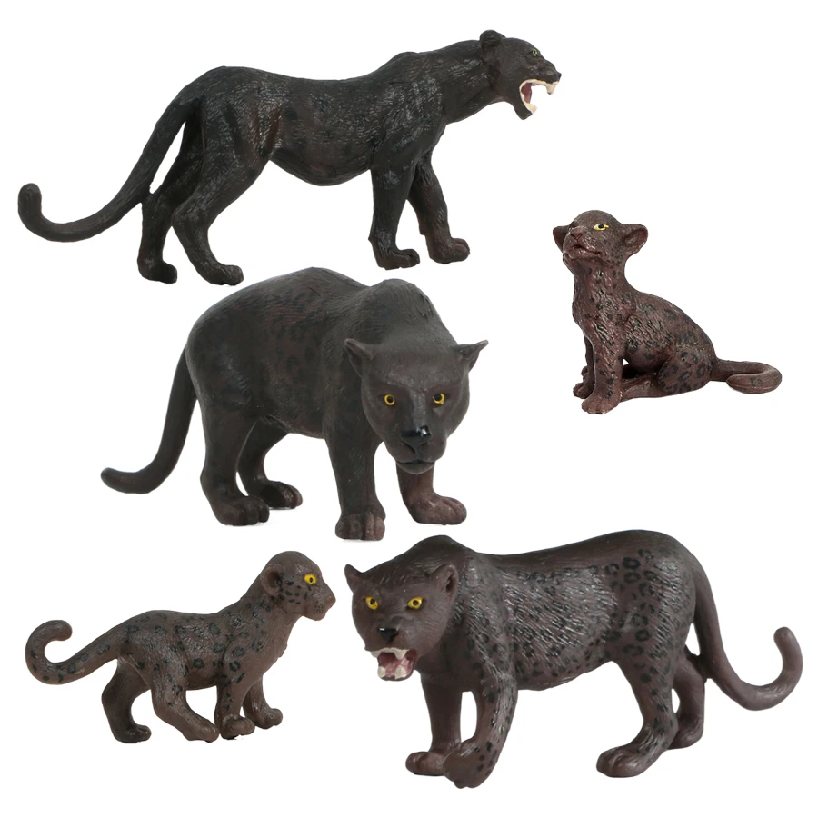 ヒョウパンサージャガーチーターモデルおもちゃ動物フィギュア野生動物