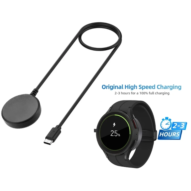 Portable Type-C Charging Cable Stand For Galaxy Watch5/5 4 3 Active Watch Power Supply Cradles Adapter