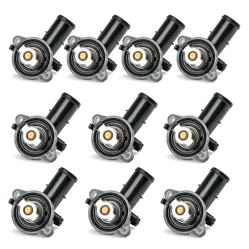 

10Pcs Coolant Thermostat Housing For Dodge Durango 5184651AF For Jeep Grand Cherokee Wrangler 3.6L 3.0L Spare Parts 5184651AG