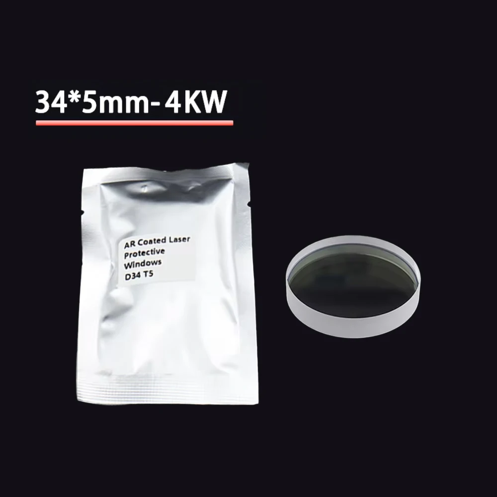 10Pcs/Lot Fiber Laser Protective Windows 34x5 4-40KW Laser Lens for Boci Precitec Laser Cutting Head Equiment Parts 1064nm