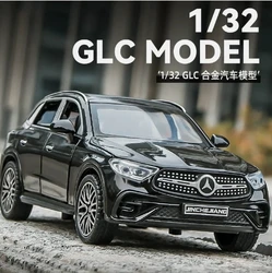 1:32 Mercedes-Benz GLC-400E 63S alta simulazione pressofuso in lega di metallo modello di auto Sound Light Pull Back Collection regali giocattolo per bambini