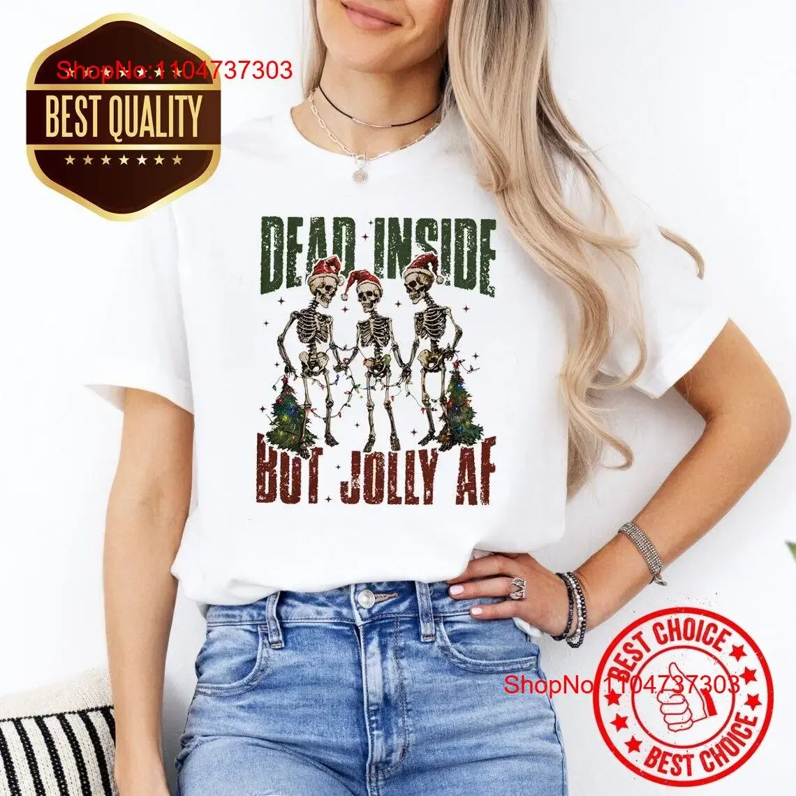 تي شيرت ميت من الداخل ولكن جولي AF هيكل عظمي S3000 عتيق مغسول ممتد للجنسين للارتداء اليومي موضة جرافيك أنيق #1