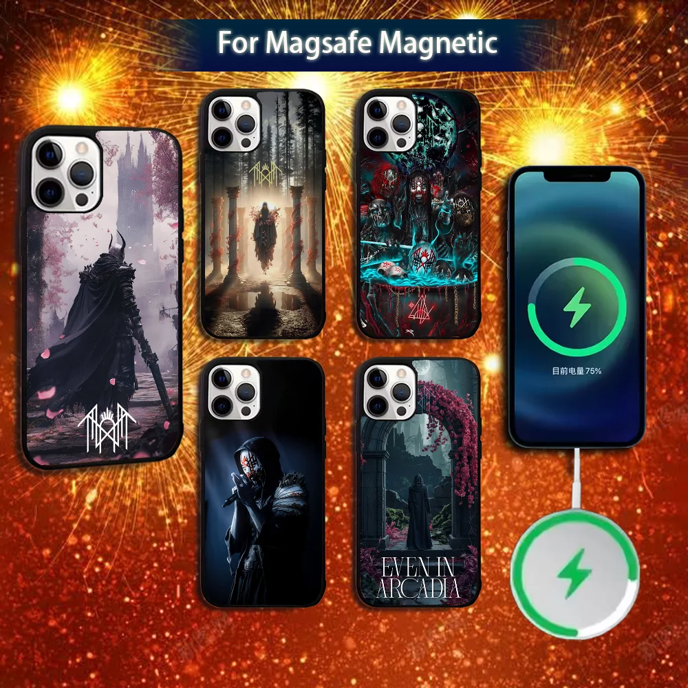 

Rock S-Sleep T-Token Band Phone Case For iPhone 16e,16,15,14,13,12,11,Plus,Pro,Max,Mini Magsafe Magnetic Wireless Charging