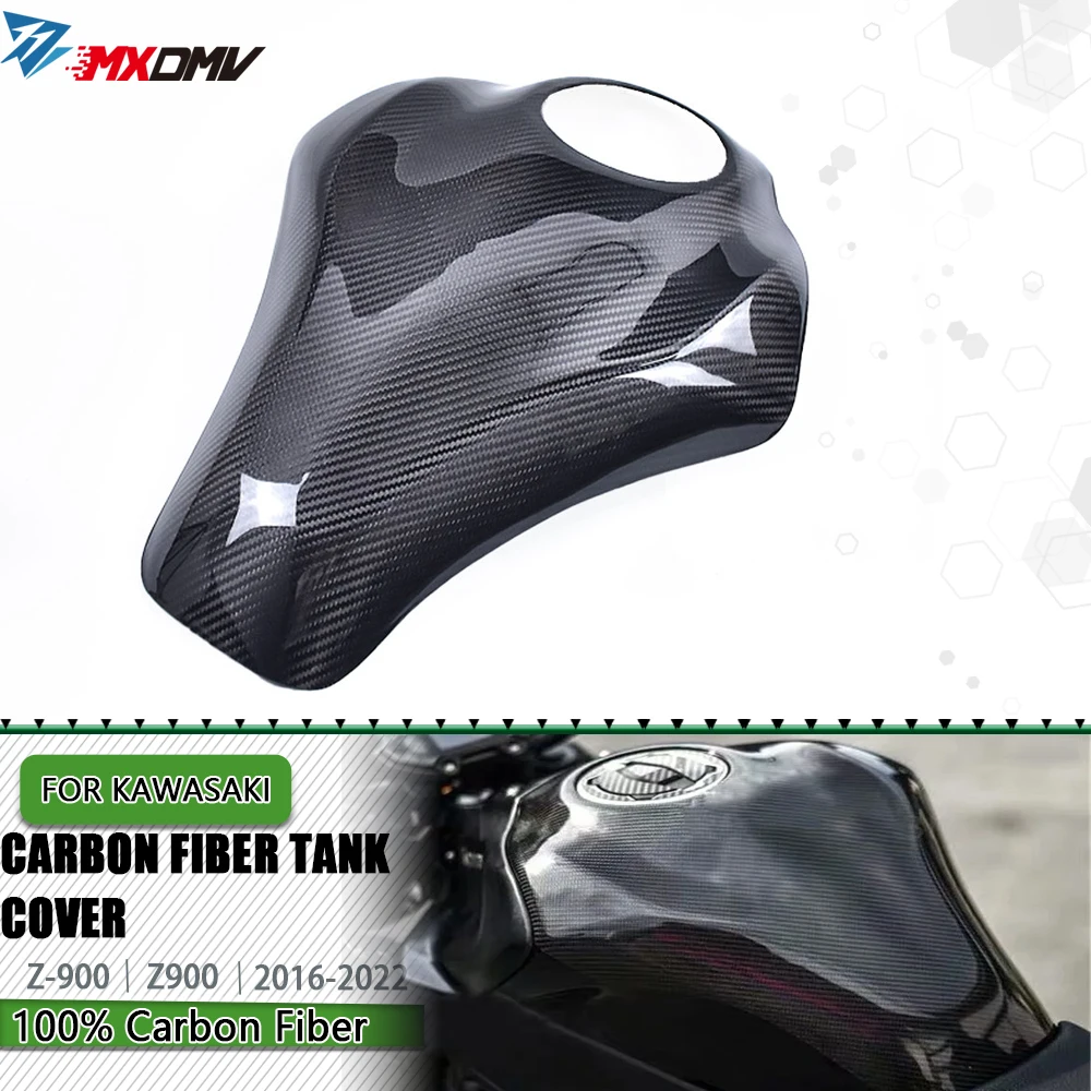 

Motorcycle Tank Cover Tank Guard Fairing Full Carbon Fiber Accessories For Kawasaki Z900 2017 2018 2020 2021 2022