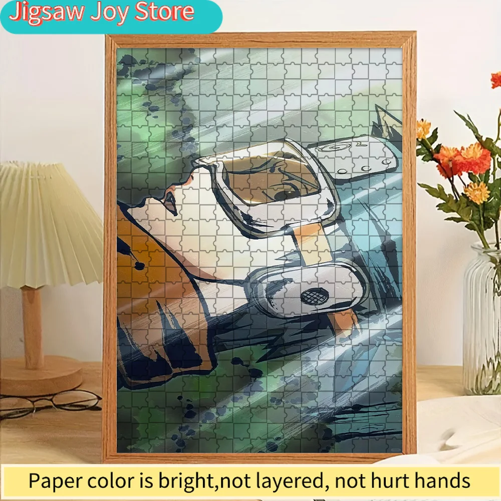 

Anime Naruto Obito Uchiha Iconic Masked Scene With Green Nature Background Paper Puzzle, Premium Thick Paper Material, High Defi