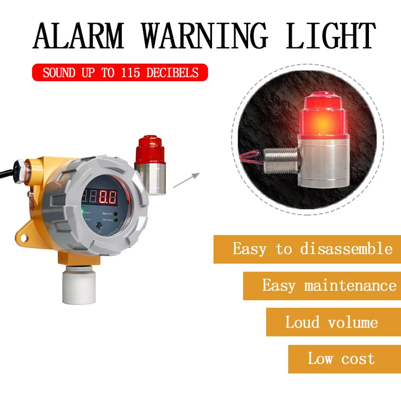 Explosion-proof Detector Gas With Sound And Light Alarm Sensor Detector Gas Shut Off Natural Gas Detector